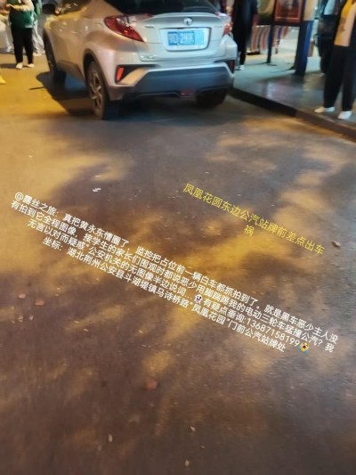 荆州市公安县斗湖堤镇凤凰花园公汽站牌点醉酒违章事件引关注 原著作者露丝之旅:黄永东！