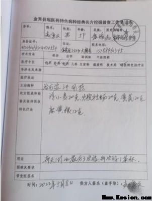 金秀瑶族灯草灸疗法瑶医药非物质文化遗产传承人---赵衷民